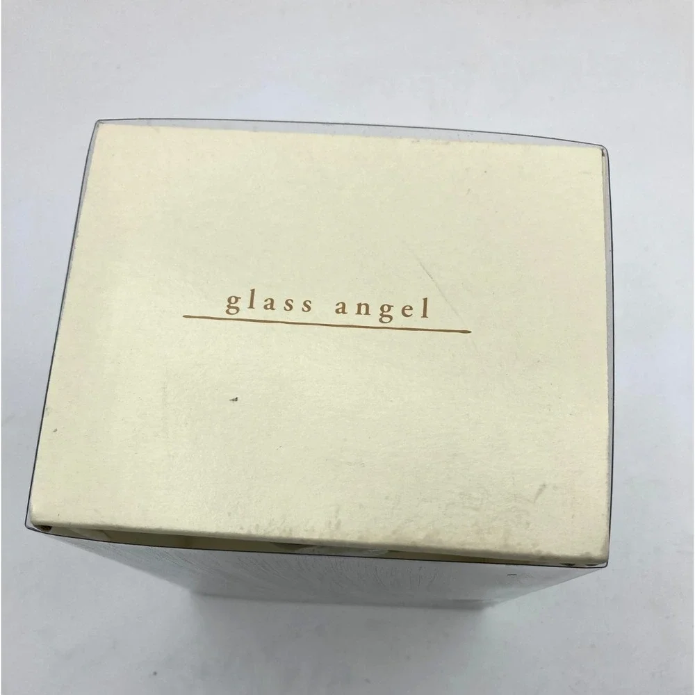 Pier 1 glass angel figurine mouthblown and hand painted‎ new